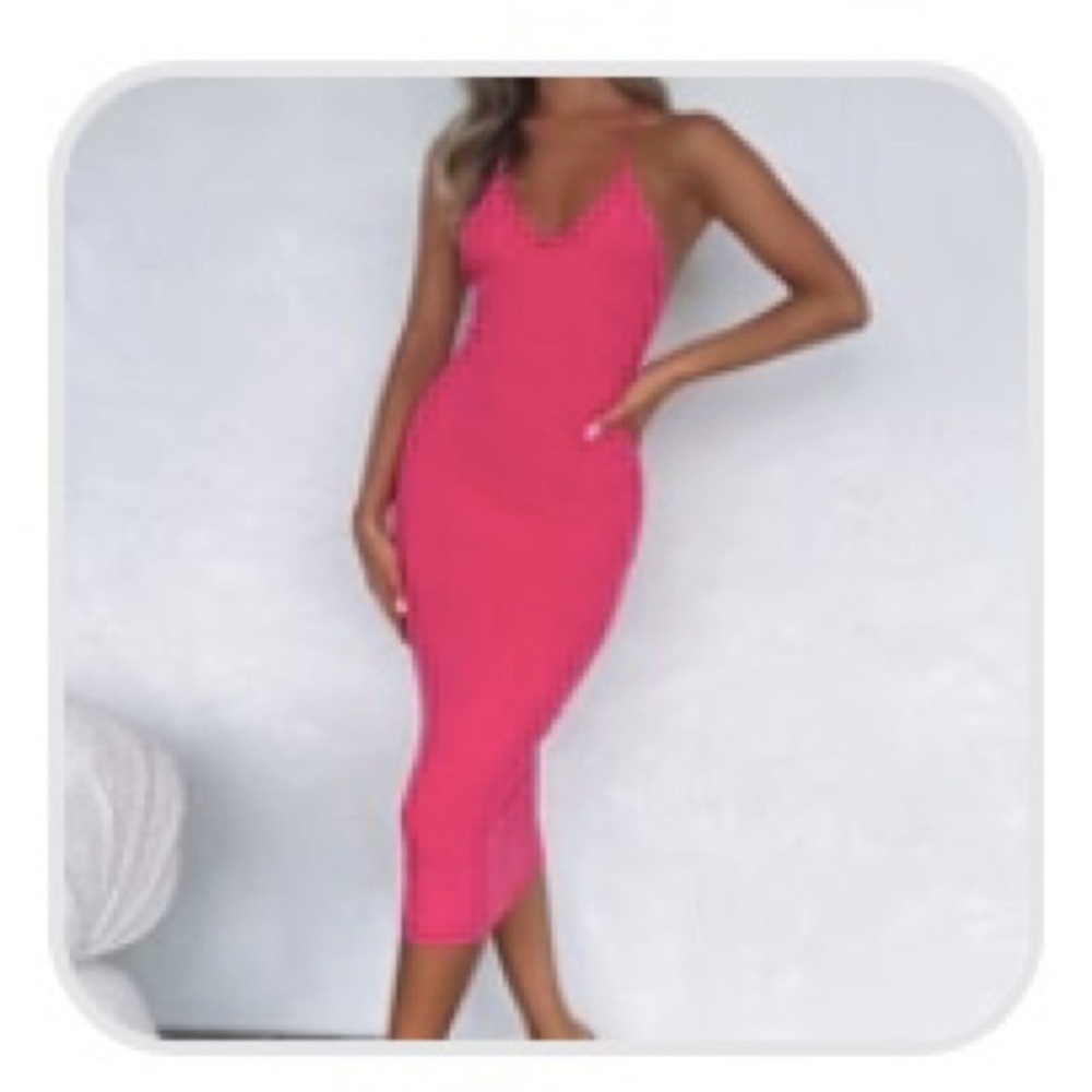 White fox boutique rich romance midi dress